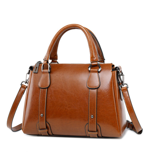 Sleekvibe New Fashion Leather Shoulder bags Cowhide Ladies